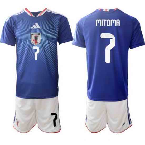 Men Japan 2026 Soccer Jerseys Blue #7 Kaoru Mitoma